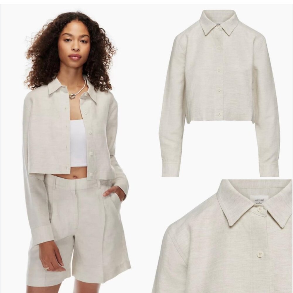 Aritzia Wilfred Proposal Linen Jacket